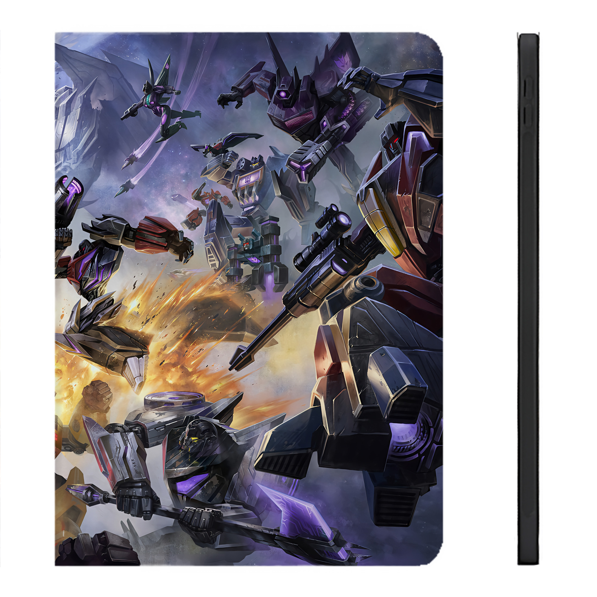 （画像用） Transformers トランスフォーマー IPadケース ペンホルダー付き ブックスタイルデザイン